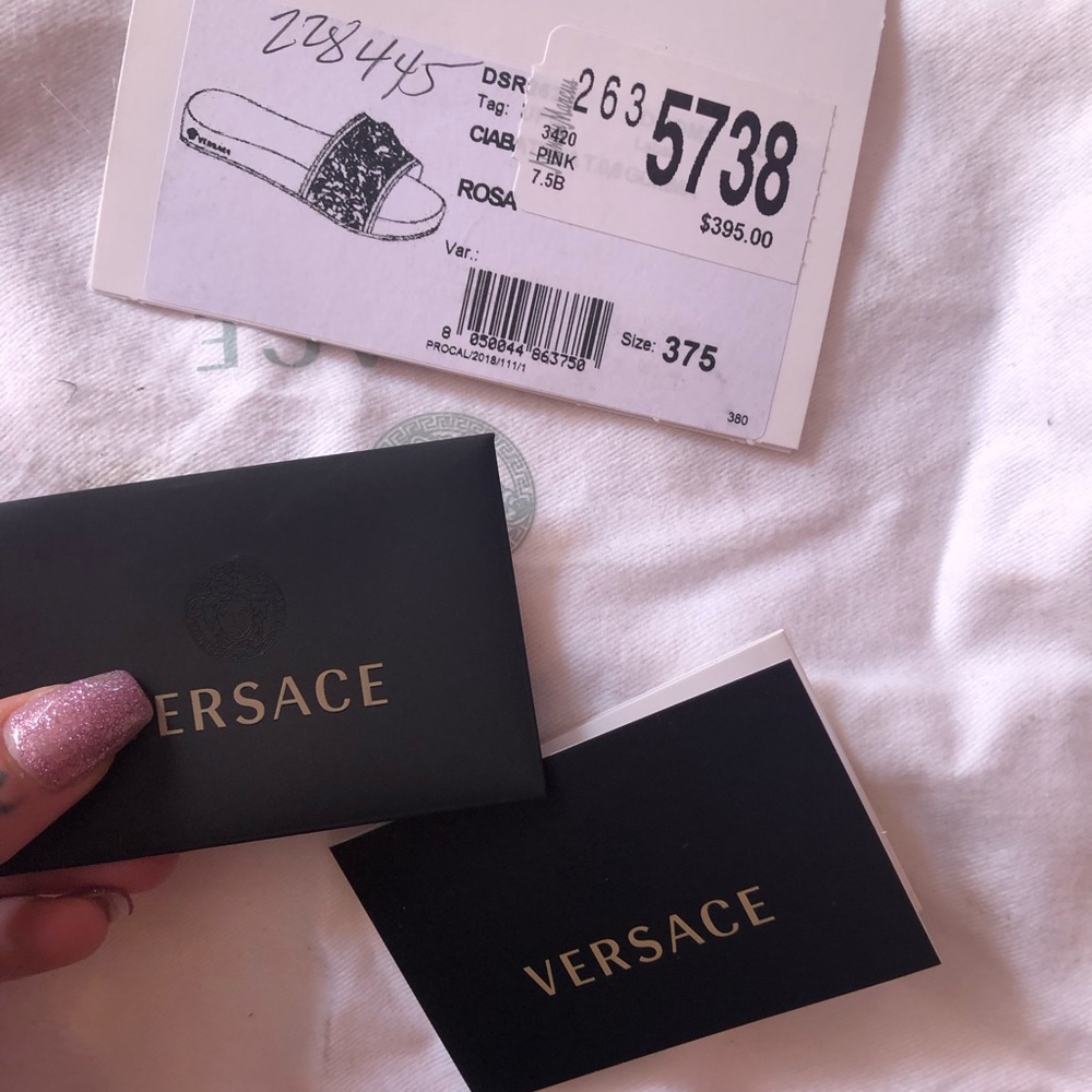 Pink Versace Slides - Picture 5 of 5